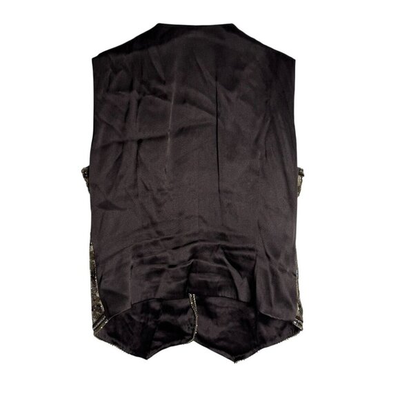 Carolina Herrera Runway silk heavily beaded Vest Top womens size 8 Vintage - Picture 6 of 10